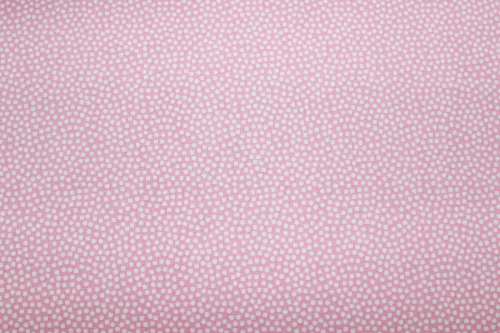 Preview: Baumwollstoff Dotty hellrosa/weiß  (10 cm)